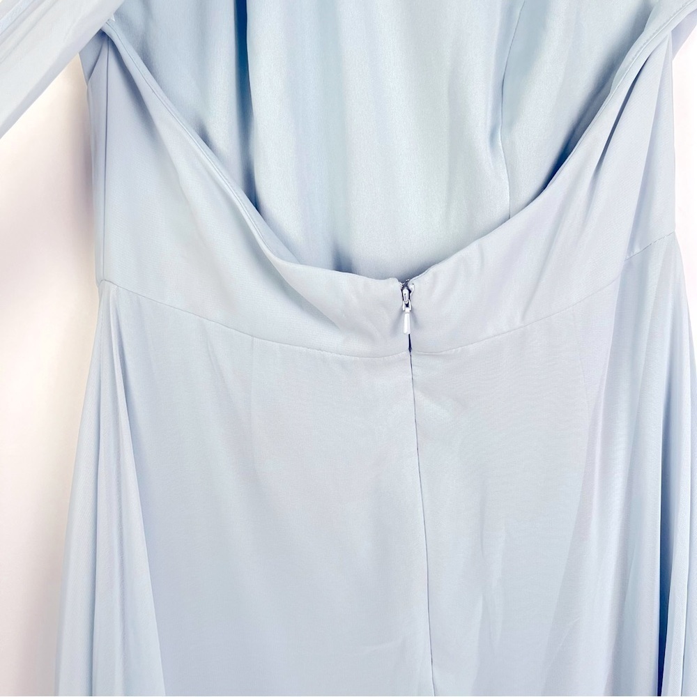 Dessy Collection- HIGH NECK HALTER BACKLESS MAXI DRESS - Picture 11 of 15